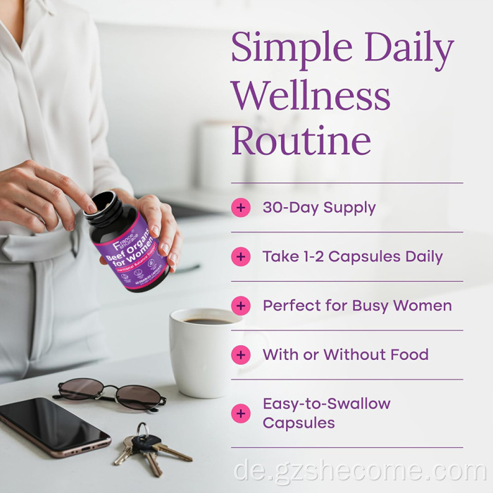 Neu eingetroffenes Primal-Rinderorgan-Ergänzungsmittel für Damen